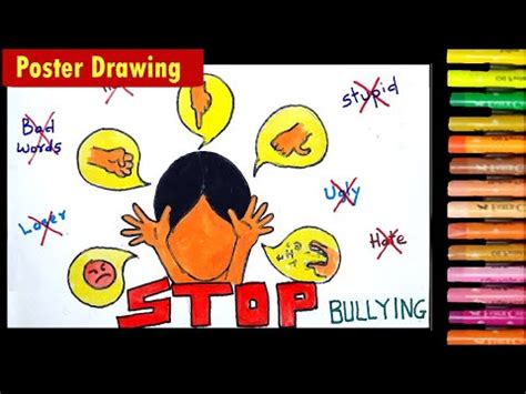 Cartoons draw out children's creativity to end bullying in schools.